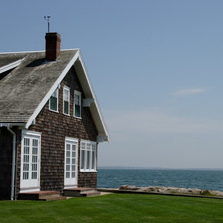 Cute traditional Cape Building on the coast of Cape Cod